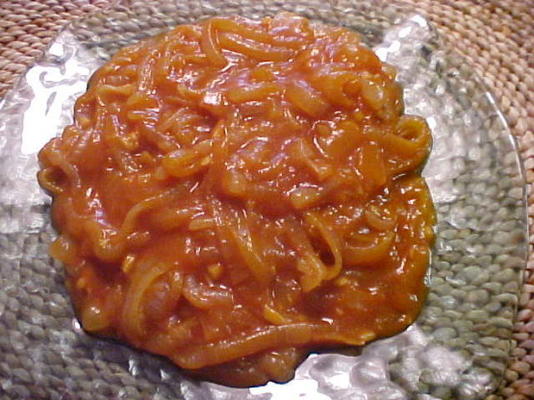 molho de cebola de cachorro-quente nova iorque (estados unidos)