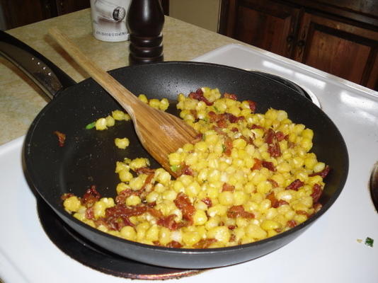 seminole, hominy baconed