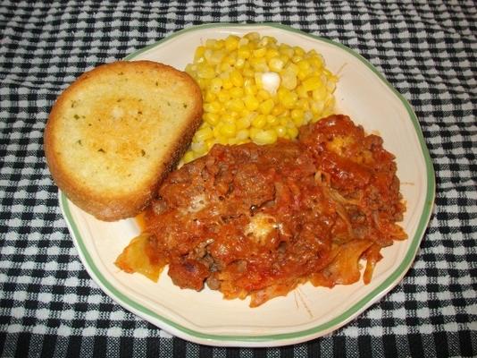 carne moída e caçarola de repolho