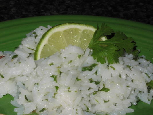 arroz de coentro de lima de manteiga