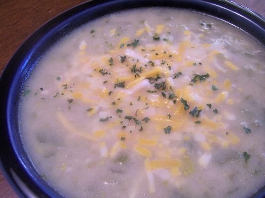 sopa de batata de aipo sem creme