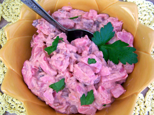 salada de batata e beterraba