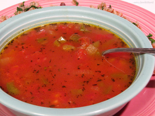 sopa de tomate crioulo (baixo teor de gordura)