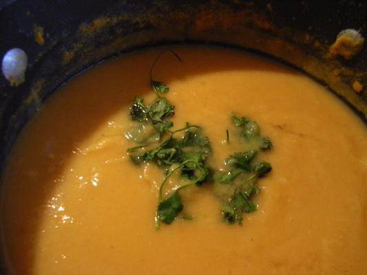sopa saudável de vegetais e lentilhas