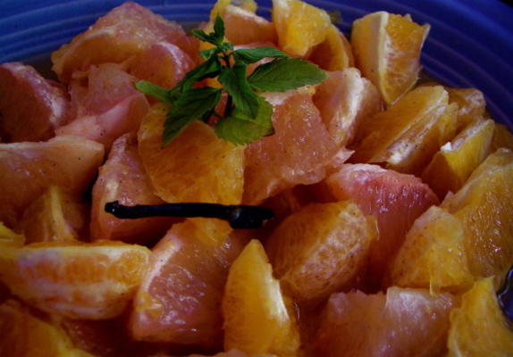salada de frutas cítricas marroquina