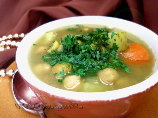 sopa de grão de bico marroquino