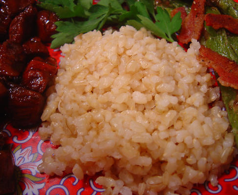 arroz integral cozido