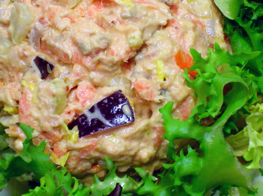 cenoura saudável e salada de atum de carla