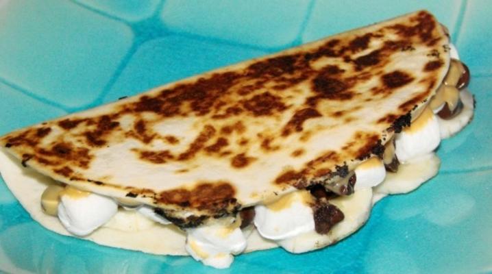 manteiga de amendoim s'more quesadillas