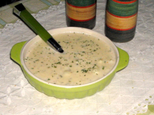 a sopa de couve-flor cremosa e saborosa de adam