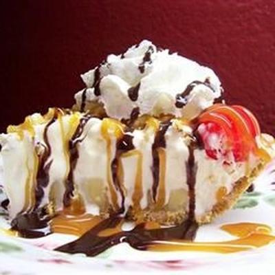 torta de sorvete de banana split