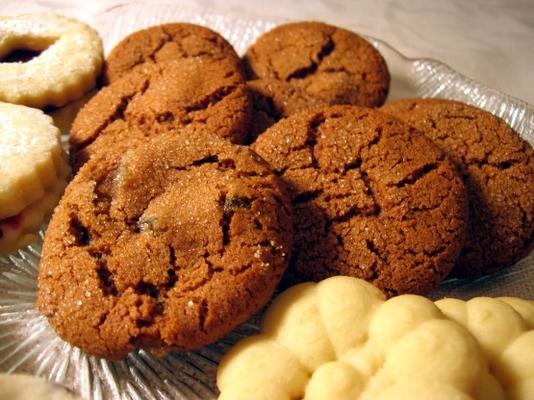 biscoitos de gengibre sueco com gengibre cristalizado