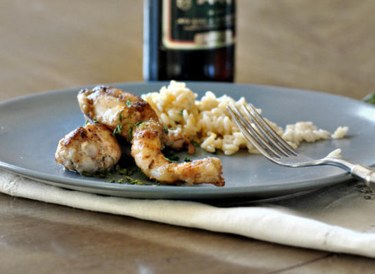 pernas de rã sauteed simples