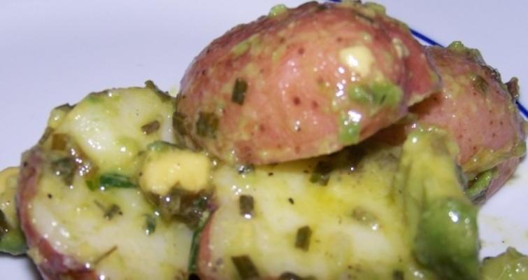 salada de abacate de batata