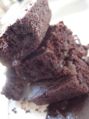 brownies vegan de chocolate enferrujado