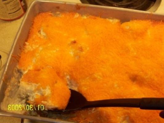 Caçarola de brócolis de frango com queijo