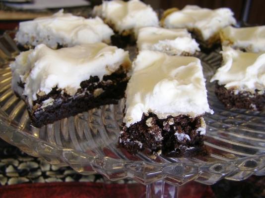 brownies de três camadas