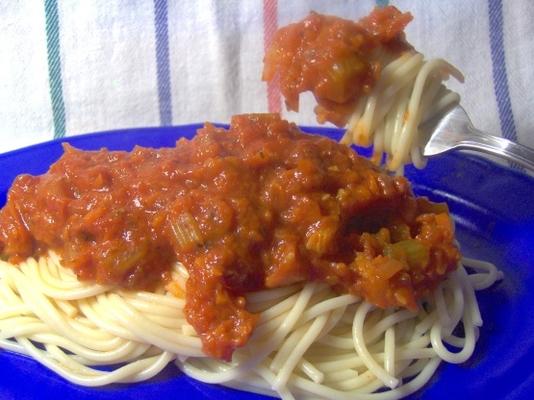 como fazer as crianças comerem o molho de espaguete veggies
