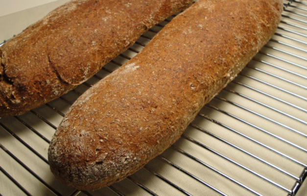 pão de linhaça básico (pão de semente de linho)