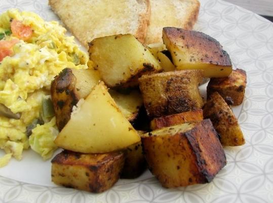 batatas fritas caseiras no estilo country