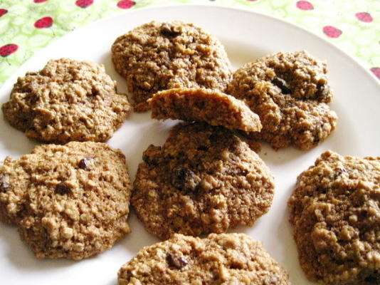 biscoitos de uva passa de aveia saudáveis ​​(ak.a. cookie perfeito de meag)