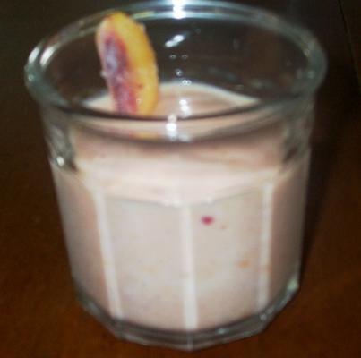 smoothie de pêssego com creme