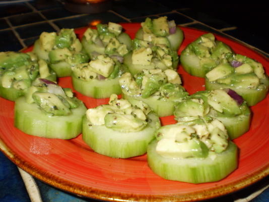 bruschetta de pepino (sem pão)