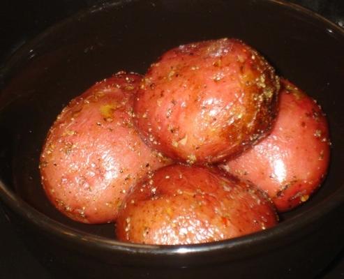 fogão lento batatas novas