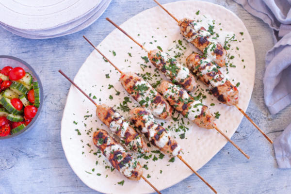 carne de frango / peru kofta kebabs