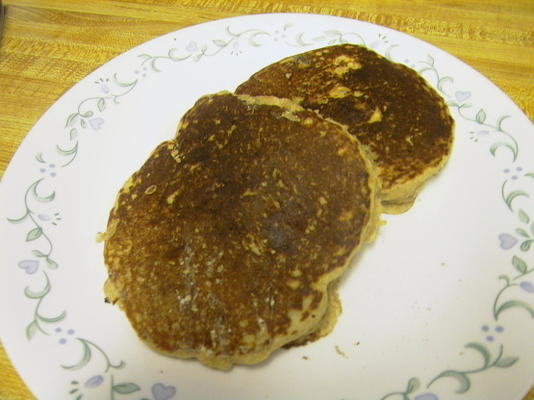 panquecas de pecan de farelo de aveia