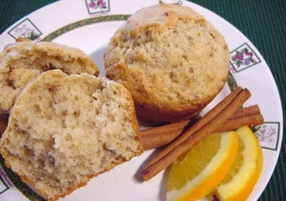 muffins de nozes e canela