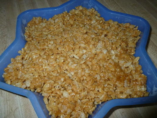 arroz de manteiga de amendoim krispies trata
