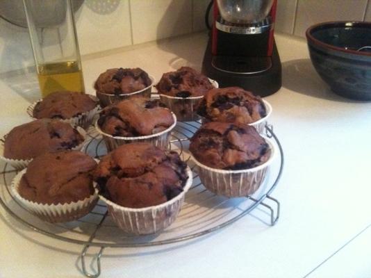 muffins de mirtilo diabéticos