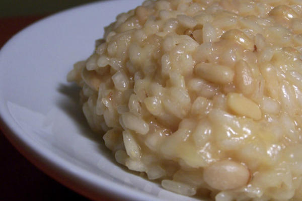 risoto cremoso e de queijo