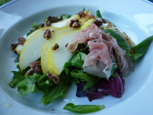 pêra e presunto di parma salada
