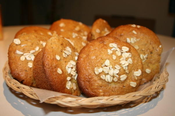 muffins de farelo de aveia rio vermelho