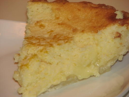 torta de esponja de limão