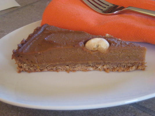 torta de abóbora vegana com crosta de nozes