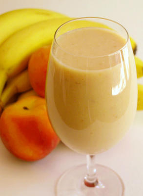 shake de café da manhã de banana maple