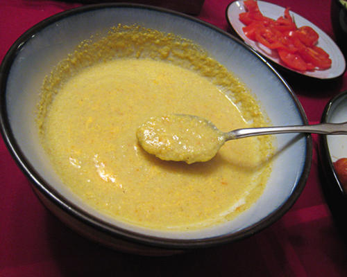 creme de caril de sopa de queijo de couve-flor