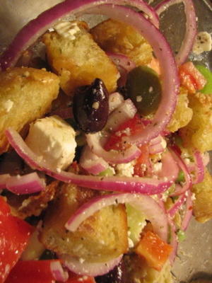 descalço de panzanella grego de contessa