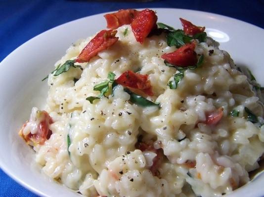 risoto de tomate seco com mussarela