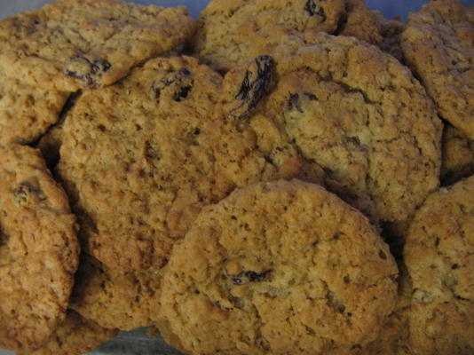 biscoitos de passas crocantes