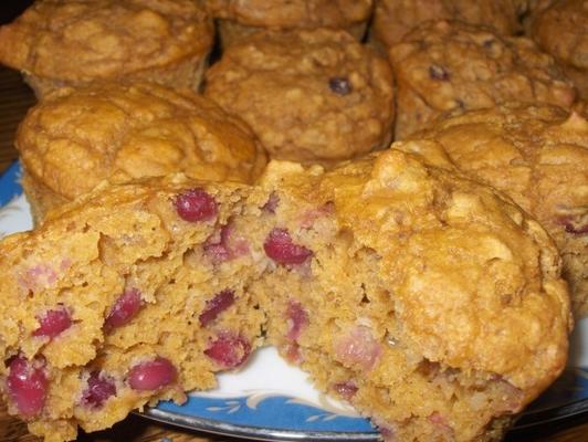muffins de romã abóbora saudáveis