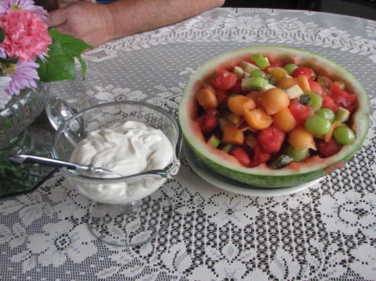 tigela de frutas de verão