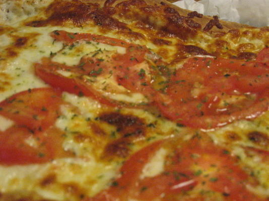 pizza de tomate branco