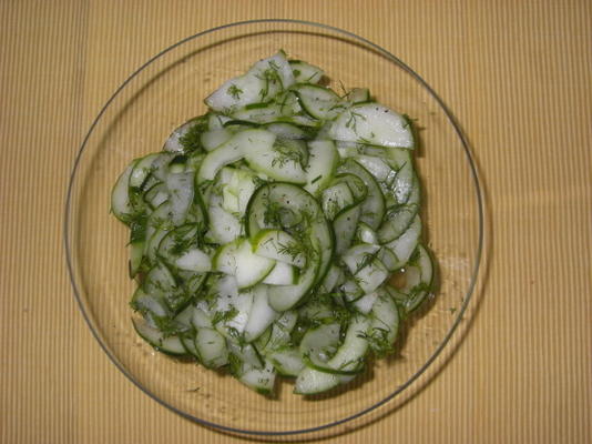 salada de endro pepino agridoce