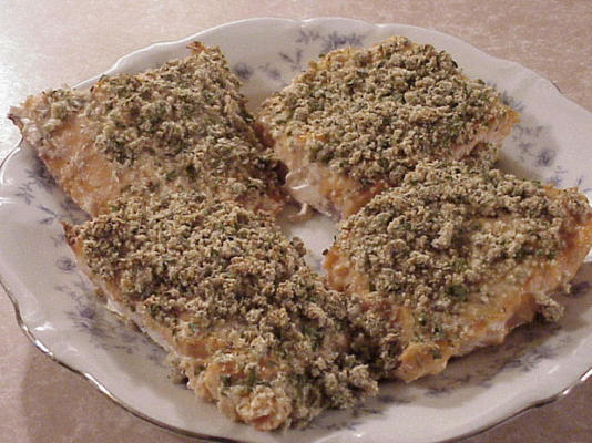 salmão assado na erva