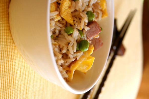 arroz frito de presunto