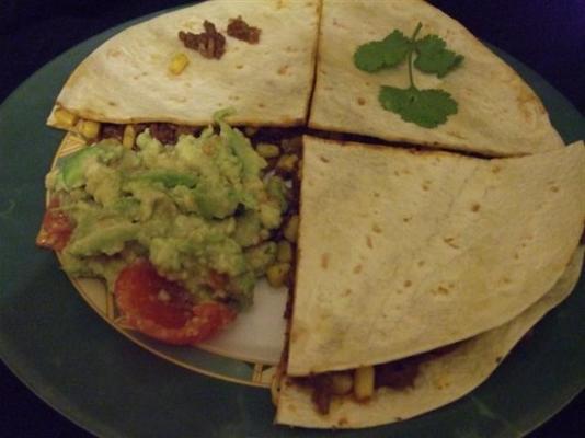 quesadillas com guacamole